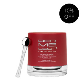 Dermelect Cosmeceuticals Bounceback Forehead Line Treatment - zinc applicator & 30-ml red tub; smoothes out fine lines, especially on the upper part of the face.