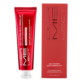 Dermelect Cosmeceuticals Self-Esteem Professional Neck Firming Lift - 60-ml red plastic tube with white cap & red carton box; instantly nourishes, firms, and tones the neck's delicate skin