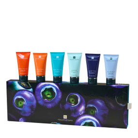 TEMPLESPA The Recharge Spa - 6 x 50-ml tubes; a carefully crafted spa gift set that contains aromatherapy journeys to either restore, energise, or relax using botanical blends of Mediterranean essential oils.