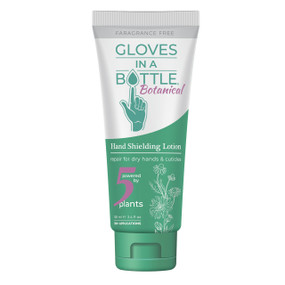 Gloves in A Bottle Botanical - 100-ml white and green plastic tube; a light-weight, hydrating lotion designed to be gentle for the most delicate and sensitive skin.