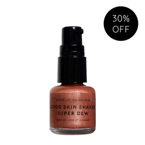 LIXIRSKIN Good Skin Shaker Super Dew - Tinted - 15-ml bottle in a pink box includes a subtle, adaptable tint, leaving skin with a natural, fresh-faced glow.