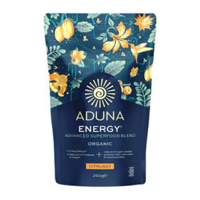 Aduna Advanced Superfood Blend - Energy - 250-Grams pouch; can help reduce tiredness and fatigue and support normal energy release.