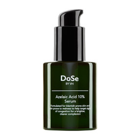 DoSe by VH Azelaic Acid 10% Serum, 30 ml, in a green glass bottle;