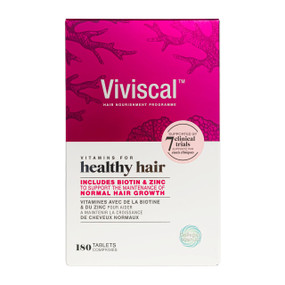 Viviscal® Hair Growth, 180 tablets, is supplement for hair loss & hair growth suitable for men and women.