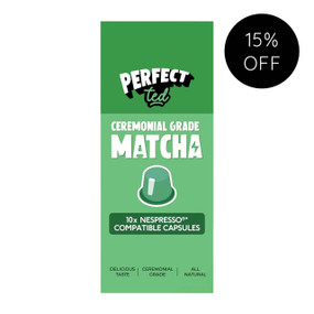 Matcha Nespresso® Pods: 10-Nespresso® Compatible Pods in a green cardboard box