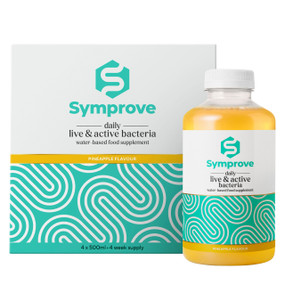 Symprove Daily Essential Pineapple – a four-week programme containing 4 x 500 ml of Symprove liquid drink.