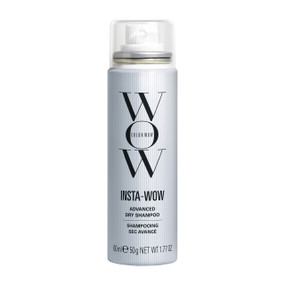 Color Wow Insta-WOW Advanced Dry Shampoo 60ml - in a a sleek, matte silver can; powered by Active Cleansing Technology, Insta Wow delivers shampoo-grade results
