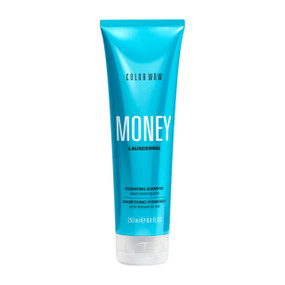 Color Wow Money Laundering Hydrating Shampoo - 250ml blue plastic tube; Money Laundering Hydrating Shampoo is a sulphate-free, silicone-free cleanser with Hyaluronic Acid, Marine Algae and Sodium PCA.