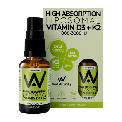 Vitamin D3 + K2 Liposomal Oral Spray - Lime Crush