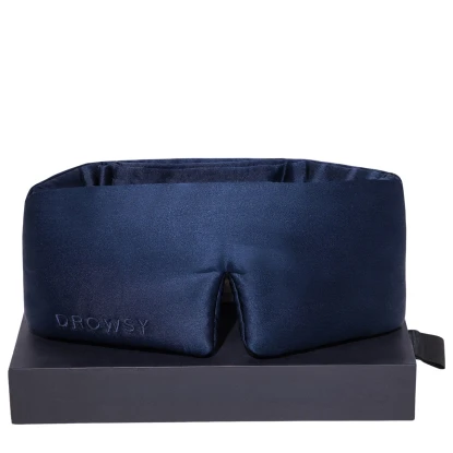 Silk Sleep Eye Mask - Midnight Blue
