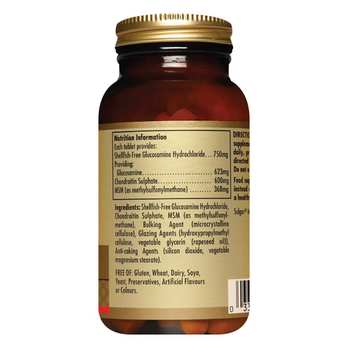 Solgar Extra Strength Glucosamine Chondroitin MSM (Shellfish Free), 60