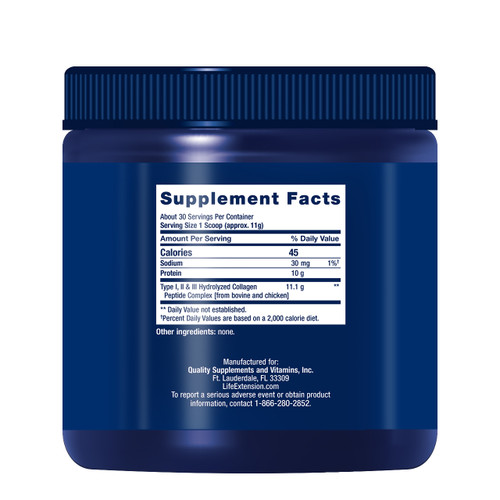 Life Extension Collagen Peptides for Skin & Joints, 343g VictoriaHealth