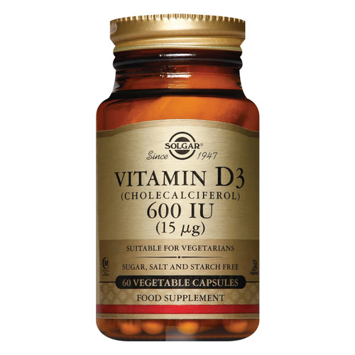 Solgar Vitamin D3 600iu capsules