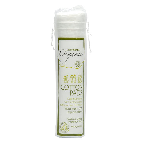 Simply Gentle Organic Cotton Pads are dual-sided and made of low lint 100% Organic Cotton Wool and are a perfect partner for your cleanser or toner.