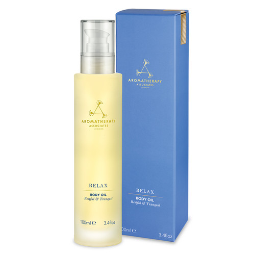 Relax Body Oil from Aromatherapy Associates is a fast-absorbing natural oil, which will nourish your skin and help you drift off to sleep.