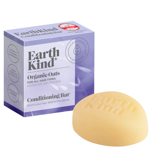 EarthKind® Organic Oats Conditioning Bar for all hair types will leave your hair tangle free, moisturised and silky smooth
