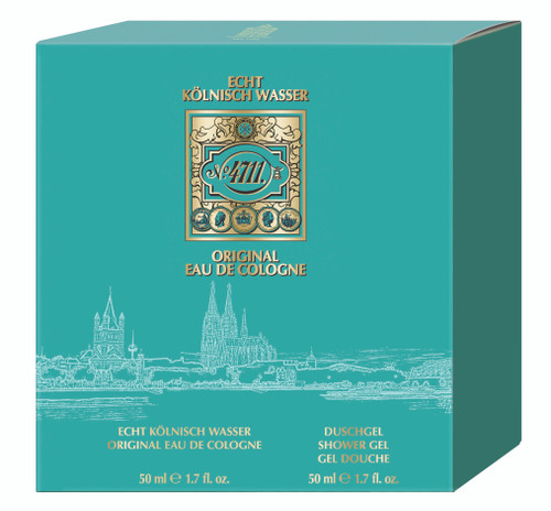 4711 Green Gift Set Box contains 50ml of 4711 Eau de Cologne and 50ml of 4711 Shower Gel.