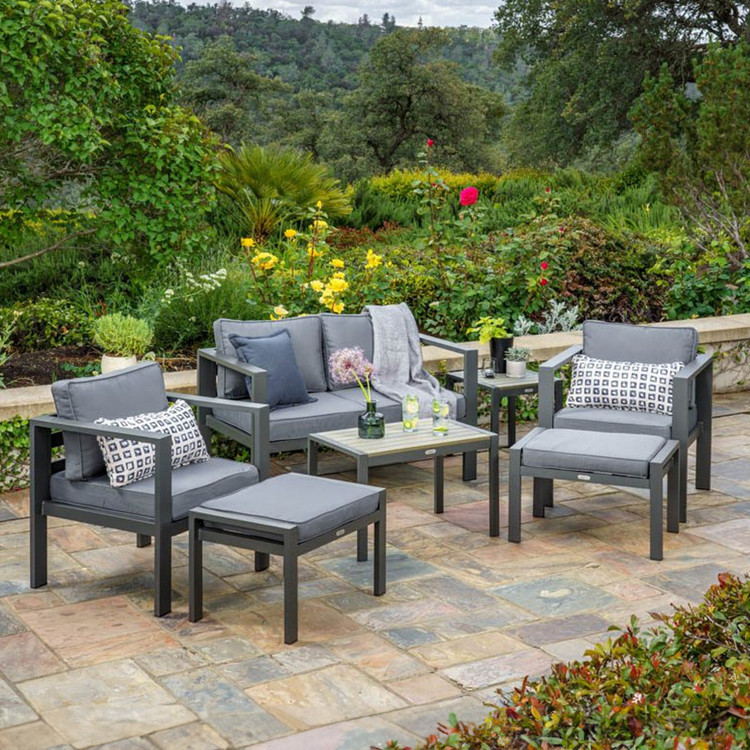 7-piece aluminum conversation set