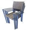 Maracay 7pc Outdoor Dining Set With Stackable Wicker Chairs