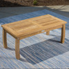 rectangular teak coffee table