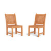 Teak Side Chair, 2 Pack