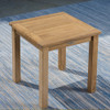 square teak side table