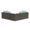 wicker patio sectional seating