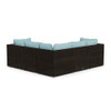 resin wicker outdoor sofa texture