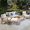 Teak 6pc Loveseat with Sunbrella® Cushions