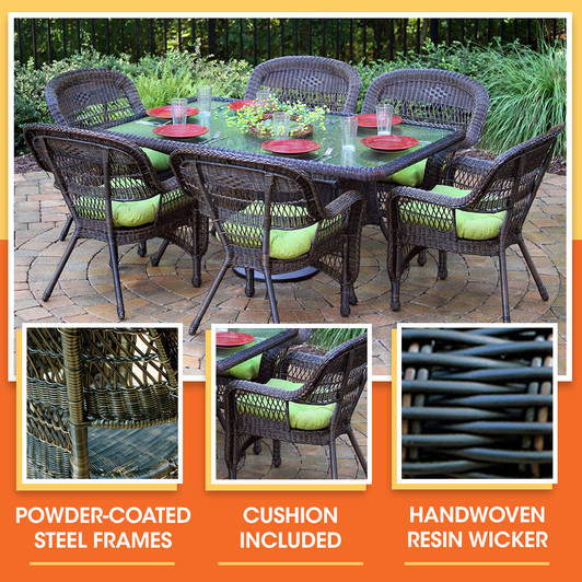 outdoor wicker bistro chairs and table