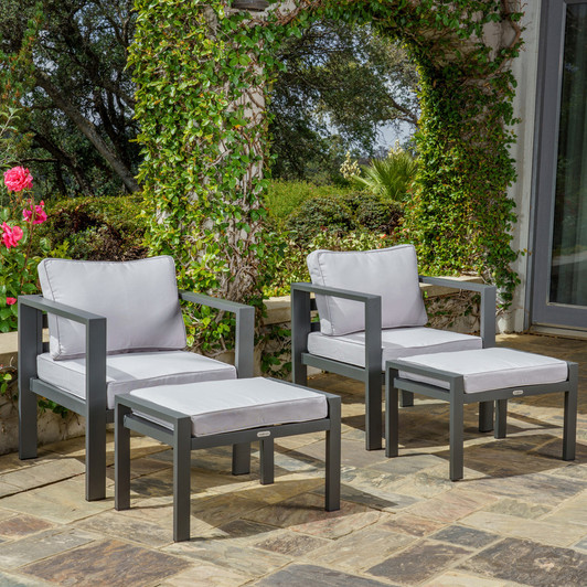 4-piece aluminum seating ensemble
