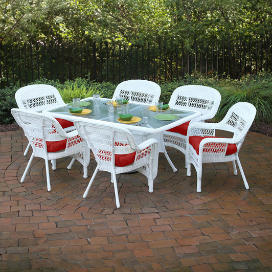 wicker bistro table set
