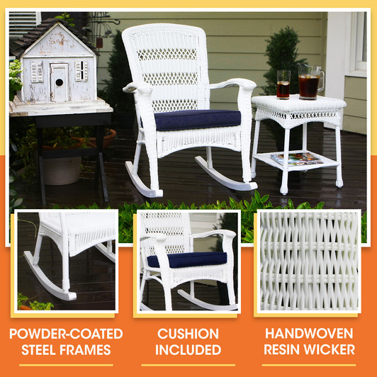 resin wicker rocking chair