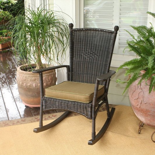 resin wicker rocking chair