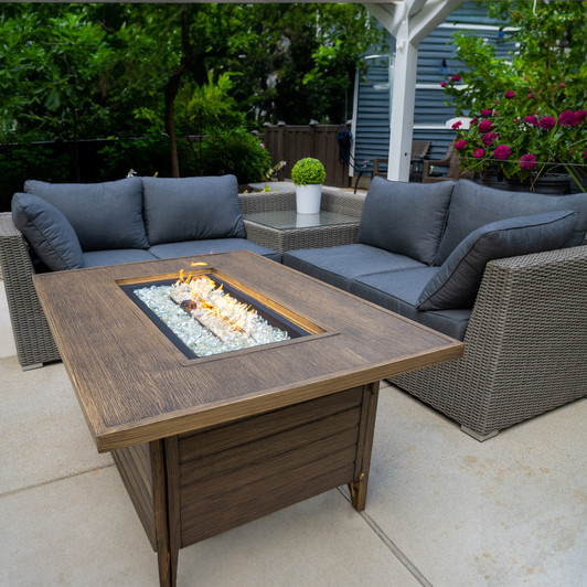 Melbourne 6-Piece Fire Table Sofa Set