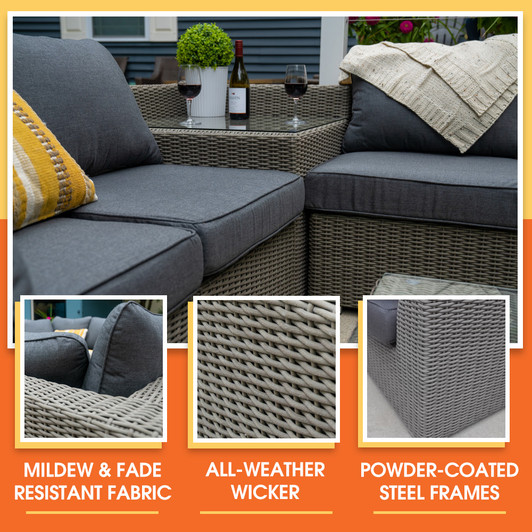 wicker garden furniture