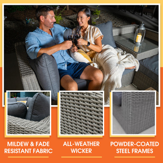 resin wicker sectional for all weather