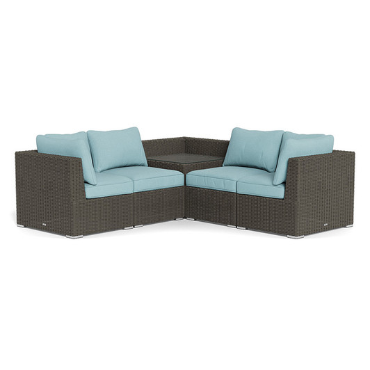 resin wicker outdoor sectional