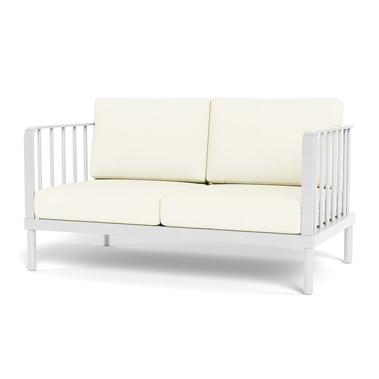 Contemporary aluminum loveseat