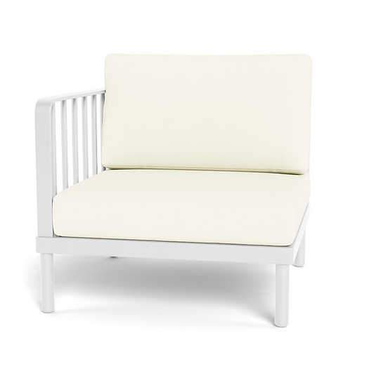 Contemporary aluminum corner sofa