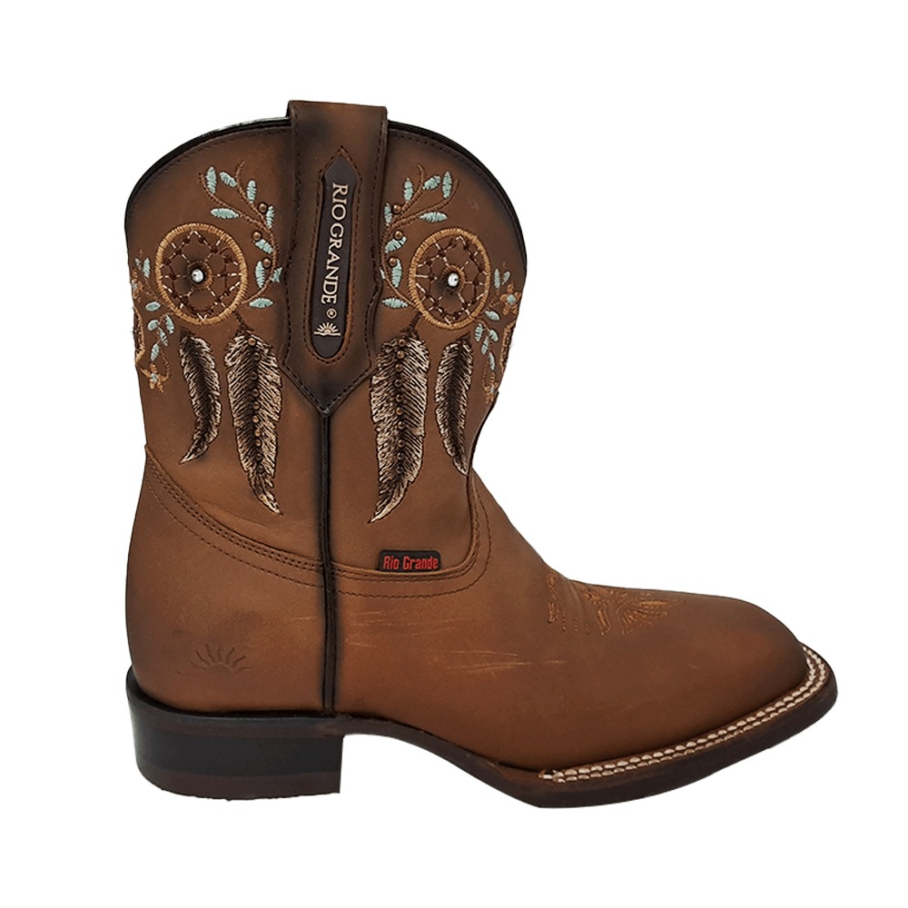 美品✨Rio Grande リオグランデ　ウエスタンブーツ　ブラウン　リザード RIO GRANDE WOMEN Botin Rio Grande Bin-03 Indiana Brown