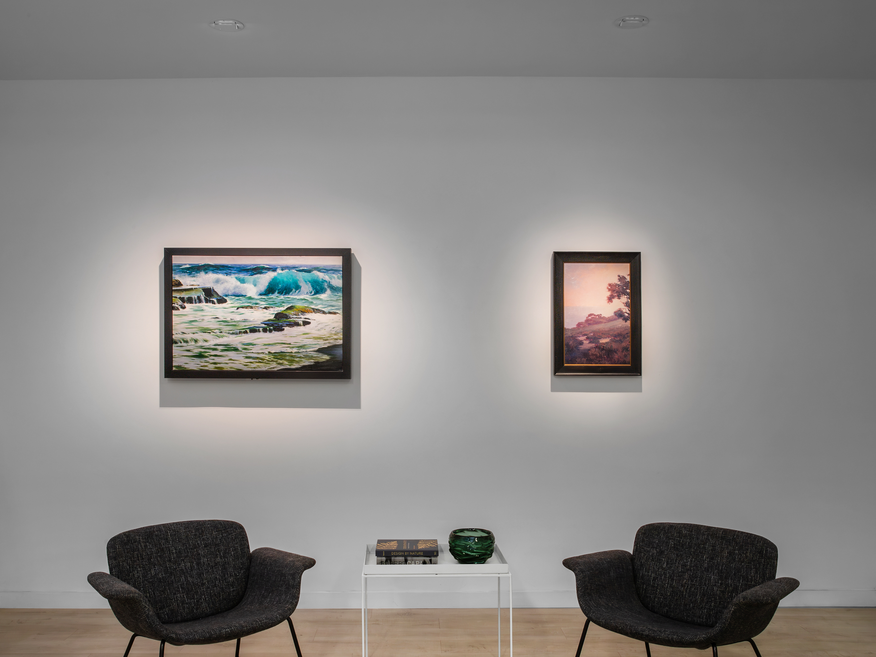 Fine art on wall illuminated by Revelite CL