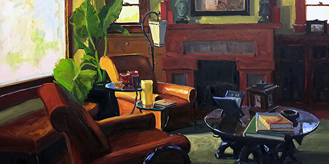 Greg LaRock painting - Comfy Chair
