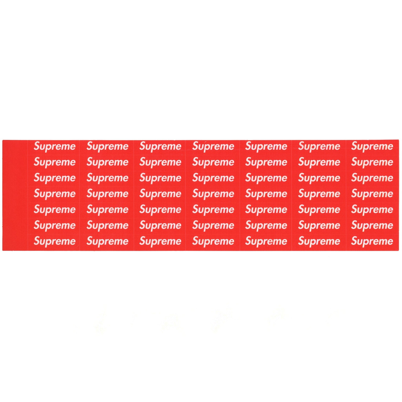 Mini Box Logo Sticker Sheet Mini Supreme Stickers Supreme Red Box