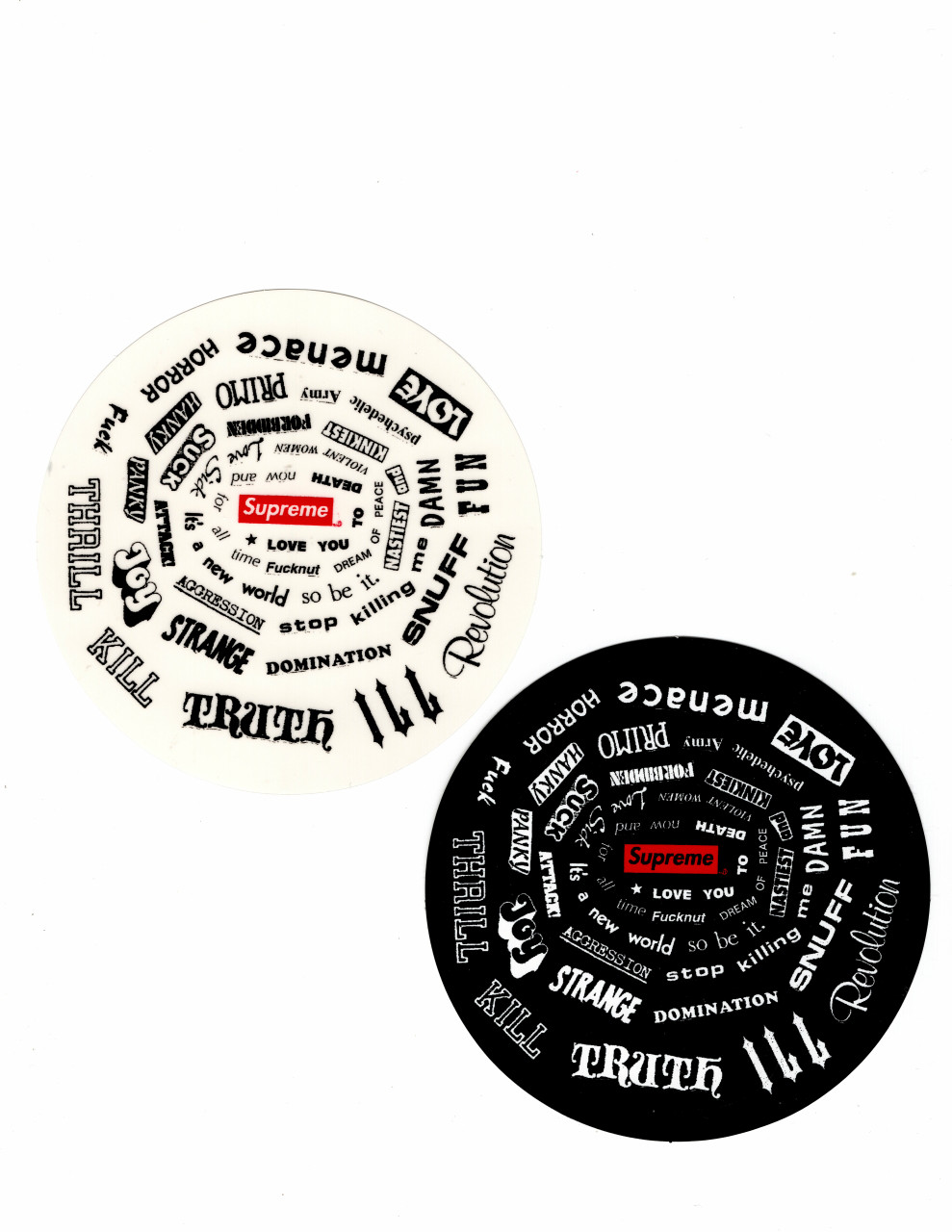 SUPREME SPIRAL STICKER - スケートボード