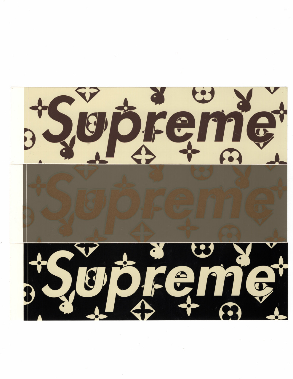 Supreme playboy box logo sticker set rare