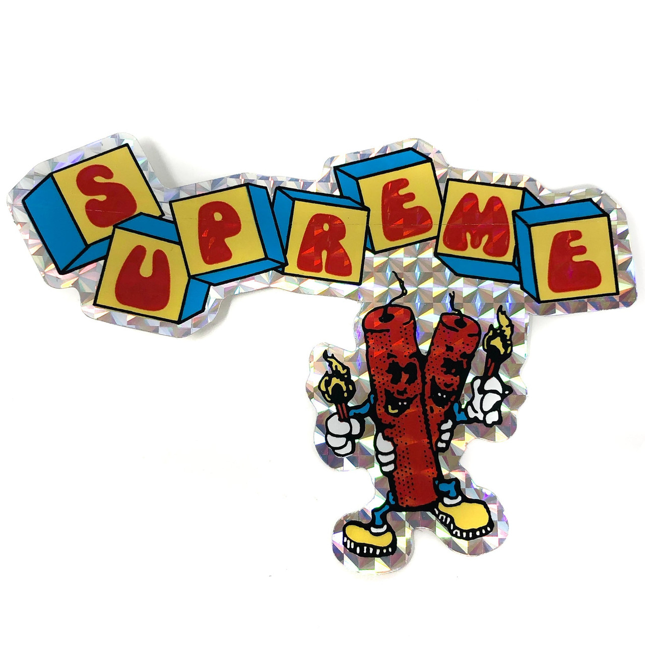 Supreme Holographic Dynamite Sticker | Summer 2019 | Supreme Stickers