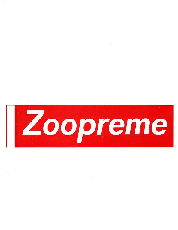 Zoopreme Box Logo Sticker