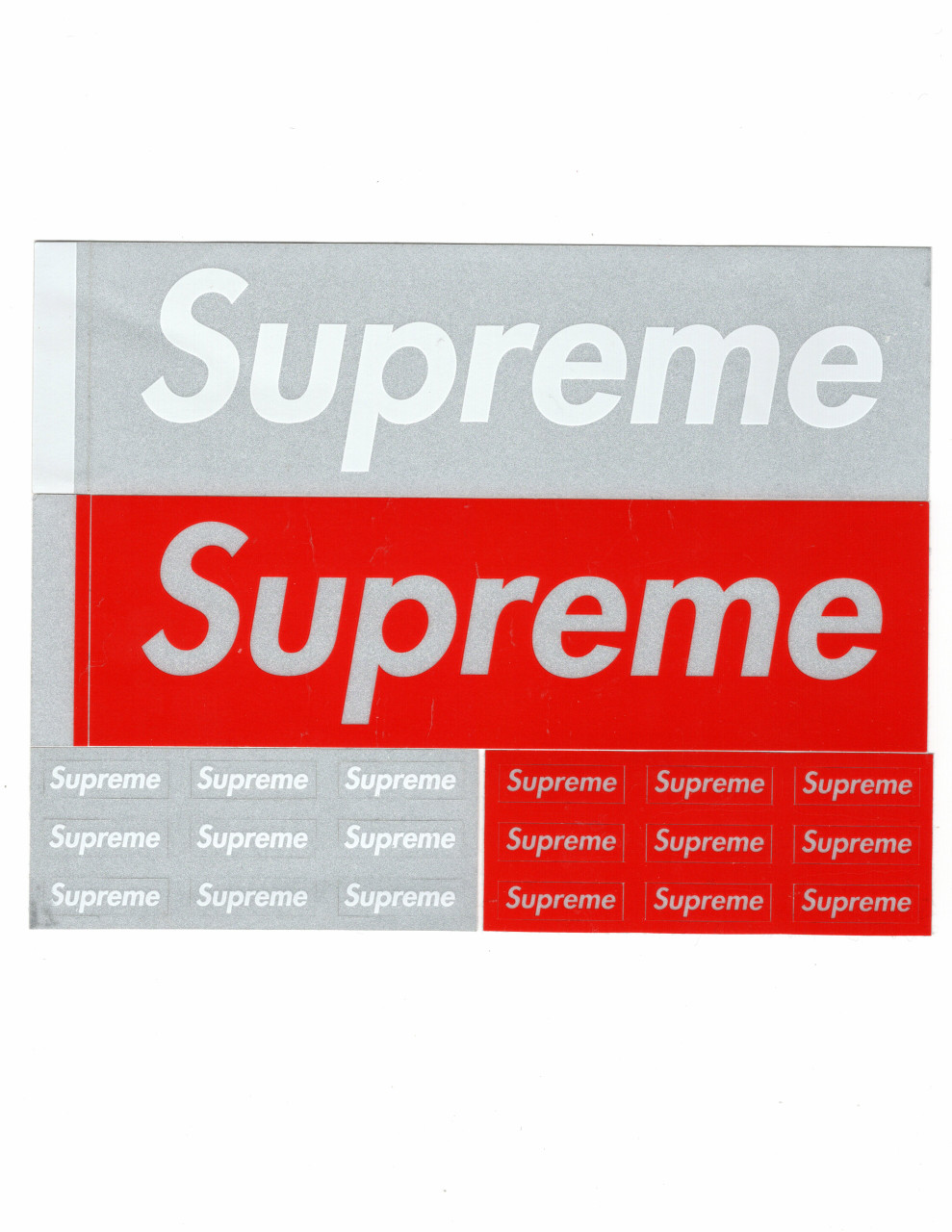 Supreme reflective hot sale box logo