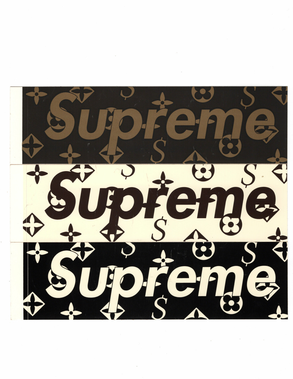 Supreme Louis Vuitton Box Logo Stickers